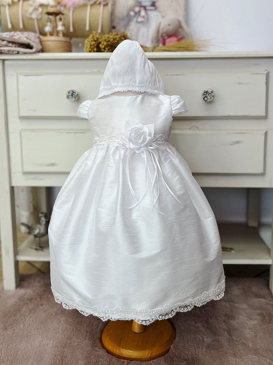 Maternity-dress, White Clear